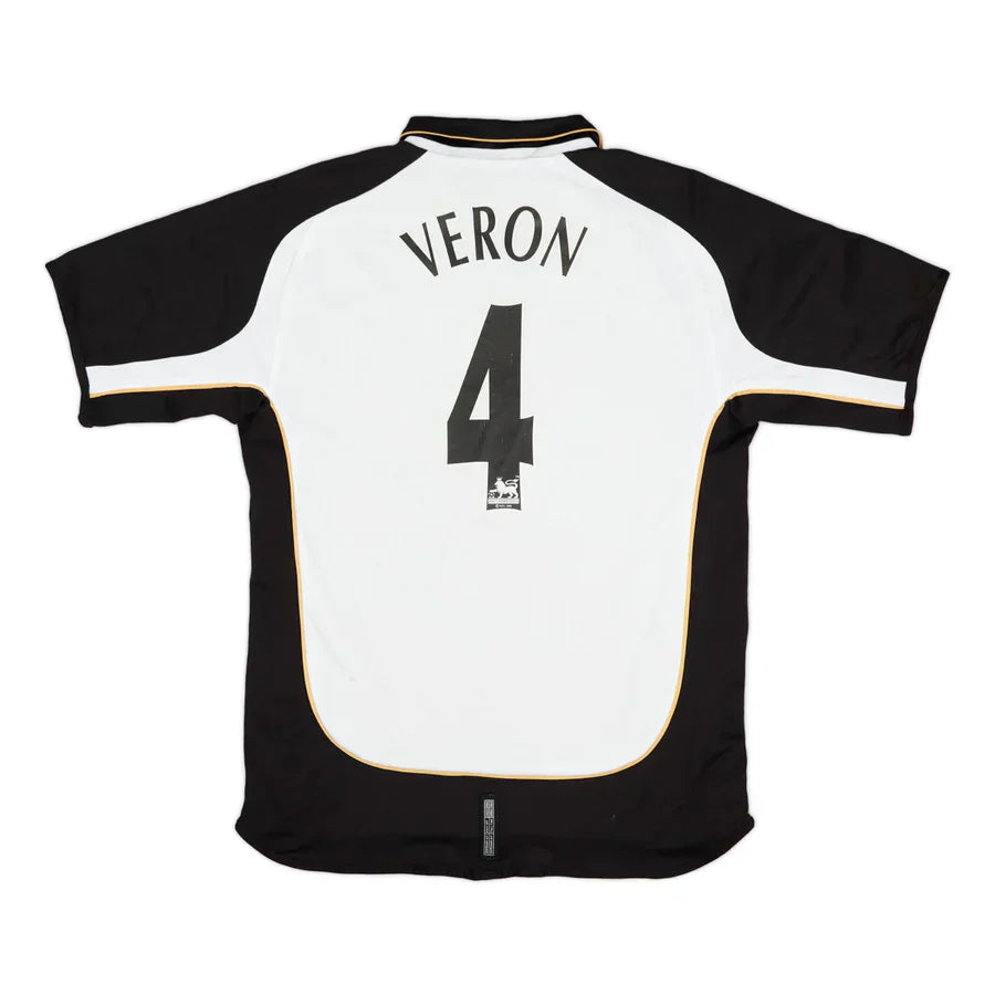 2002-03 Manchester United FC Equipacion Especial Blanco Dorado 100 Aniversario