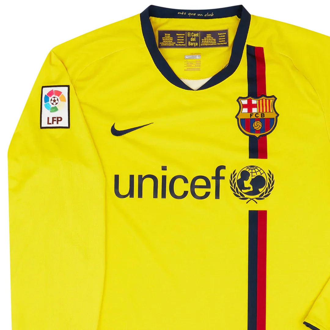 2008-09 FC Barcelona 2a Equipacion Manga Larga