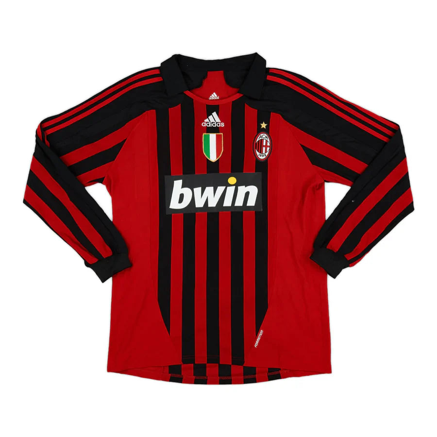 2007-08 AC Milan 1a Equipacion Manga Larga